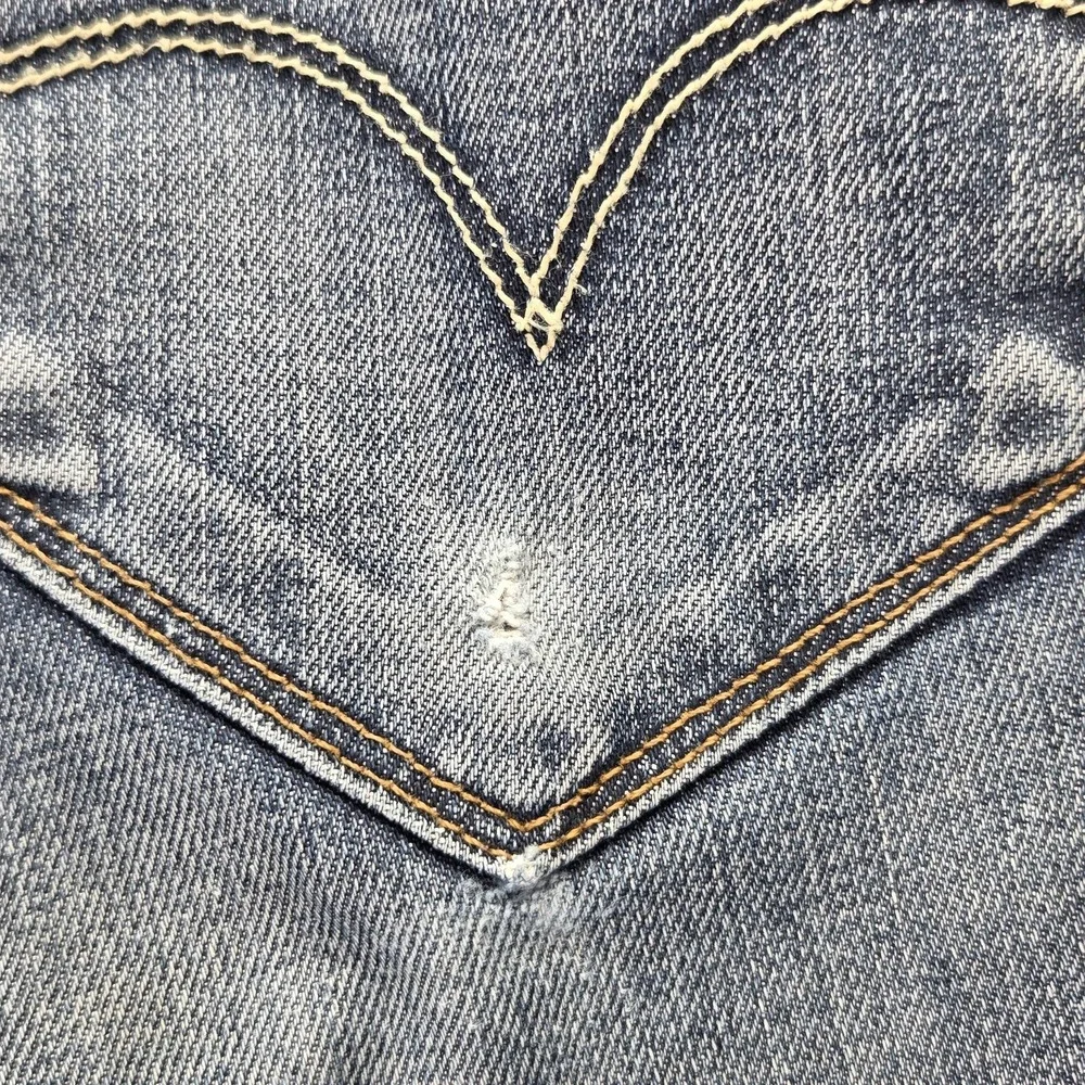 Vintage Levis 504 Jeans Mens 33x32 Blue‎ Straight Engineered Honeycomb Zip Fly